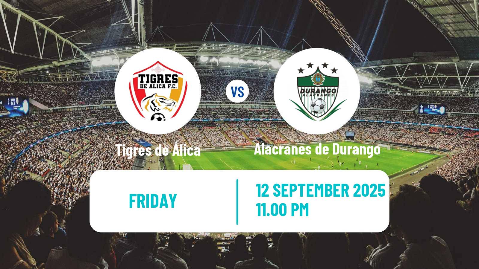 Soccer Mexican Liga Premier Serie A Tigres de Álica - Alacranes de Durango