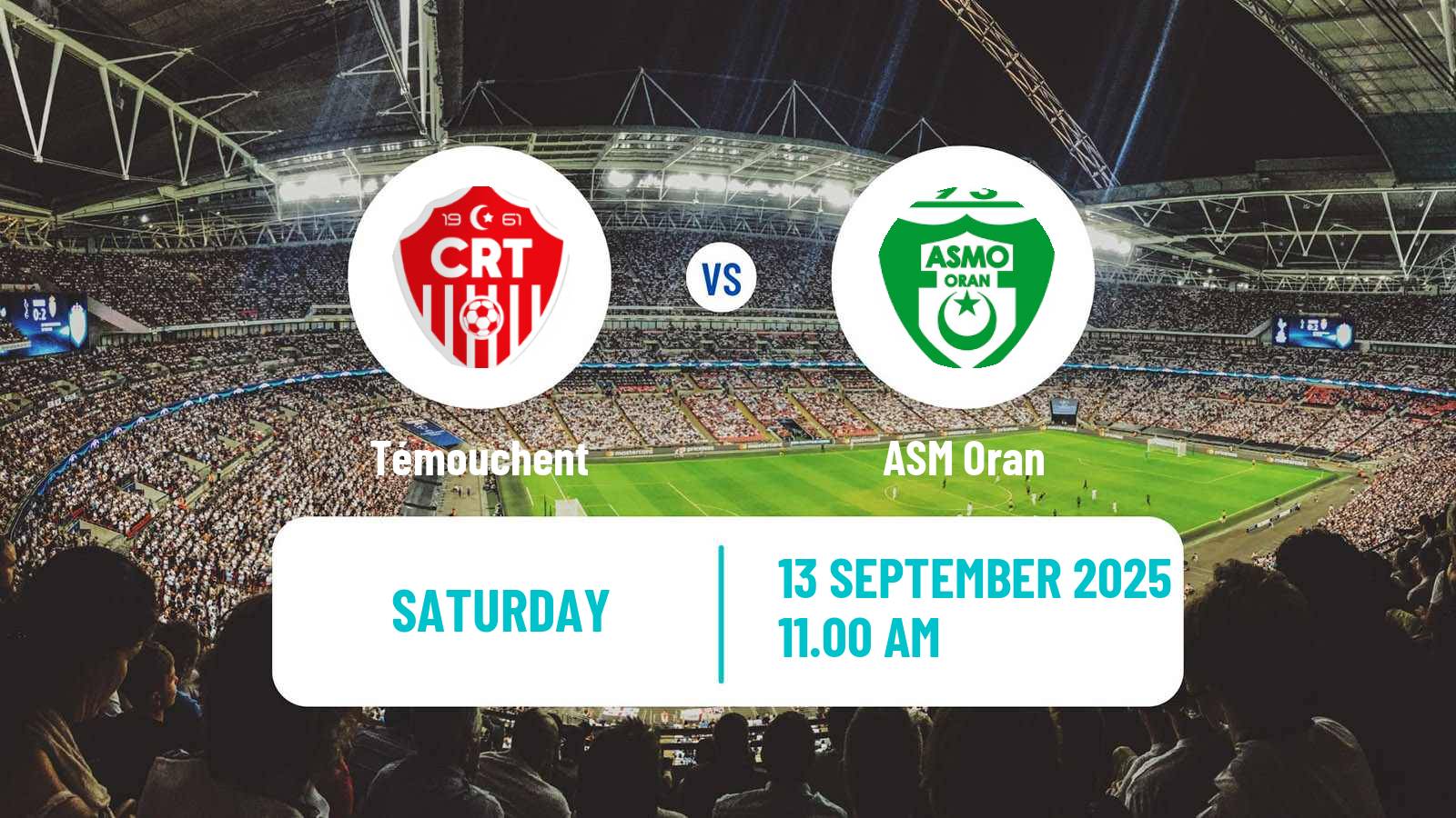Soccer Algerian Ligue 2 Témouchent - ASM Oran
