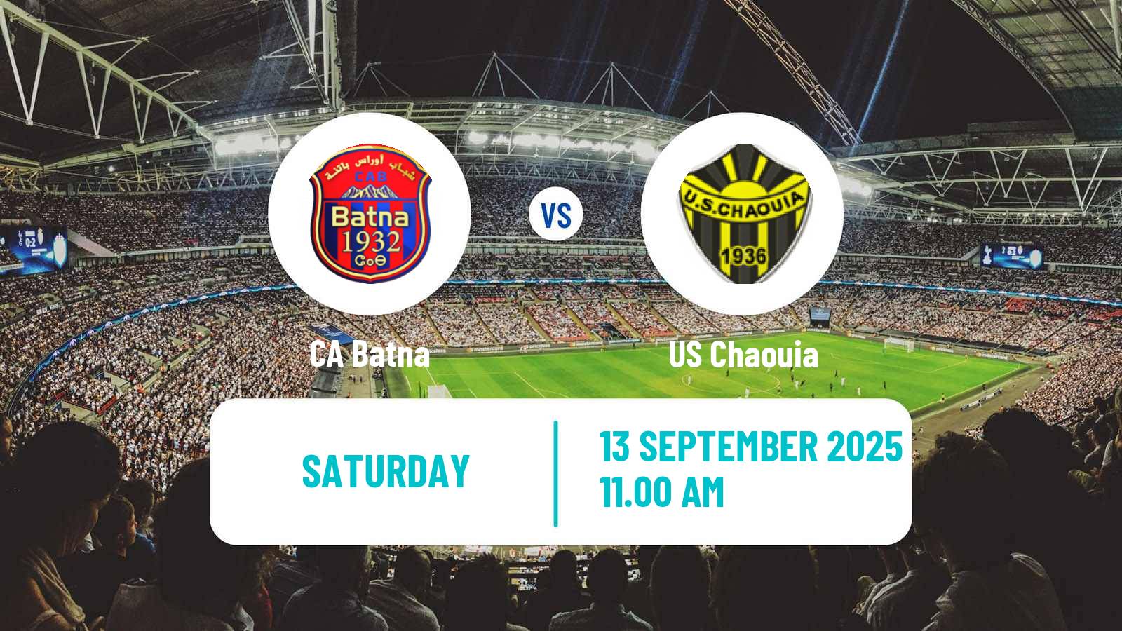 Soccer Algerian Ligue 2 CA Batna - Chaouia