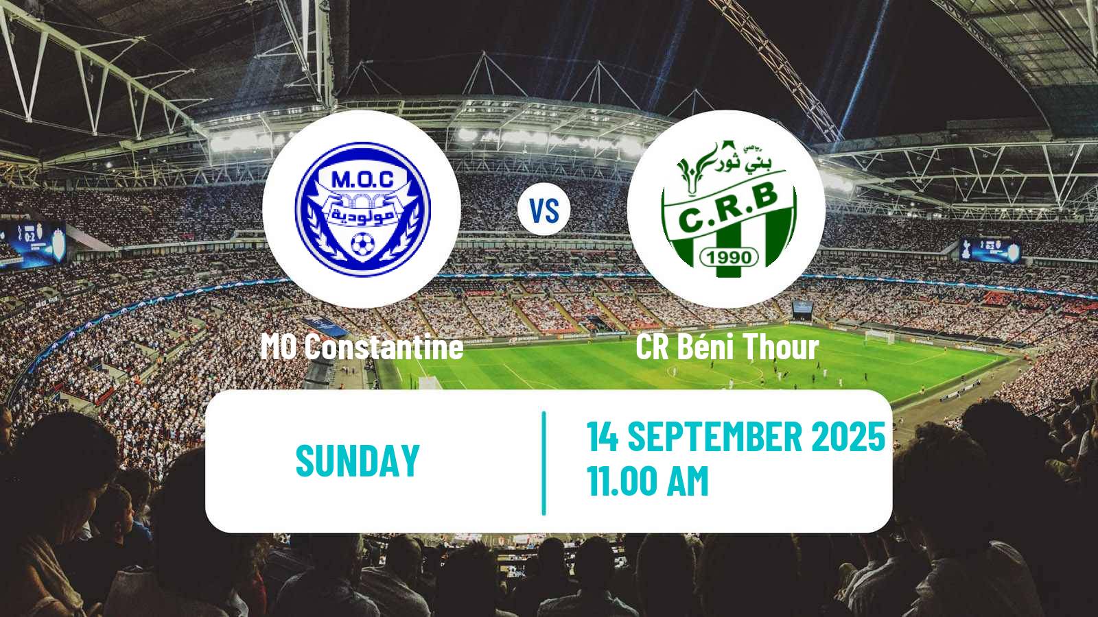 Soccer Algerian Ligue 2 MO Constantine - CR Béni Thour