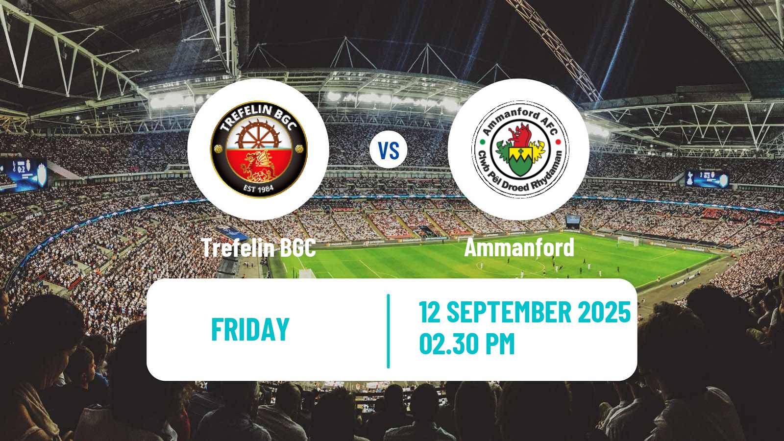 Soccer Welsh Cymru South Trefelin - Ammanford