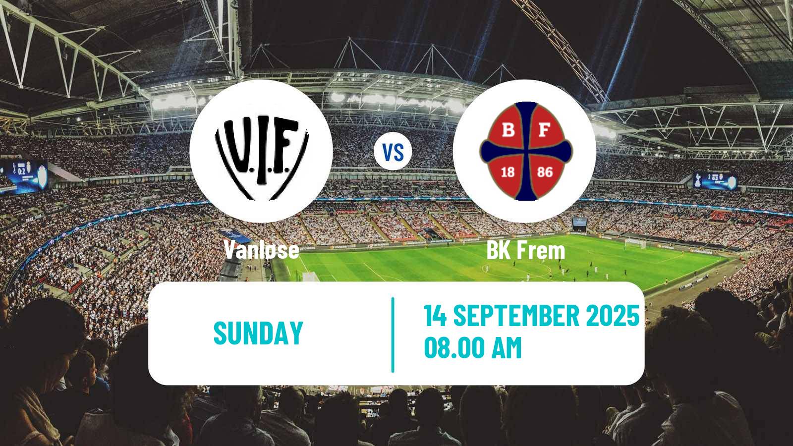 Soccer Danish 3 Division Vanløse - BK Frem