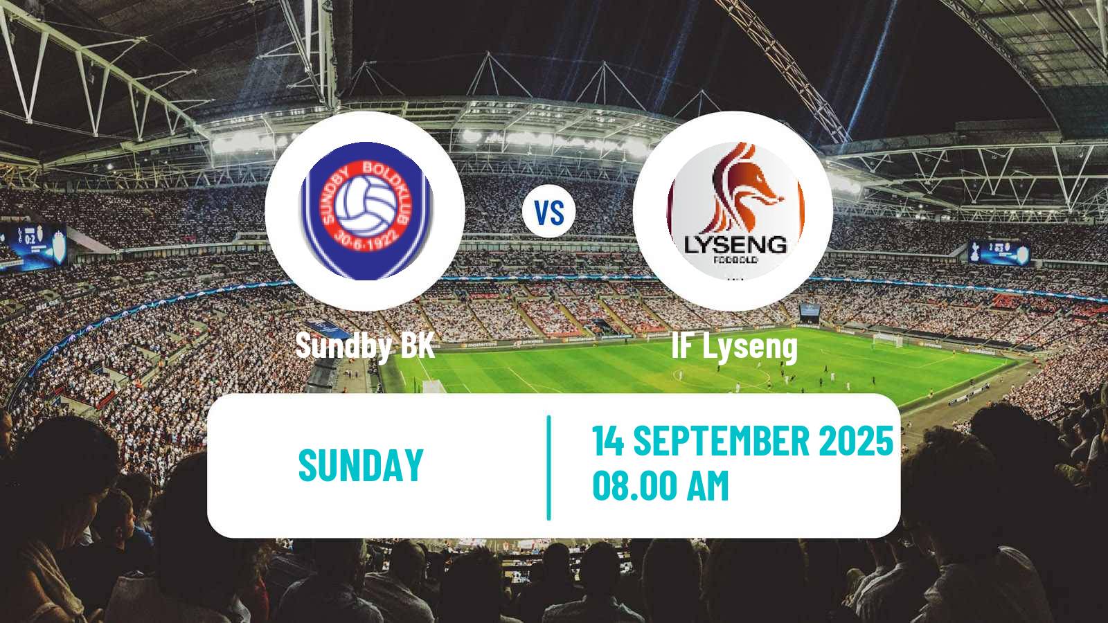 Soccer Danish 3 Division Sundby - Lyseng