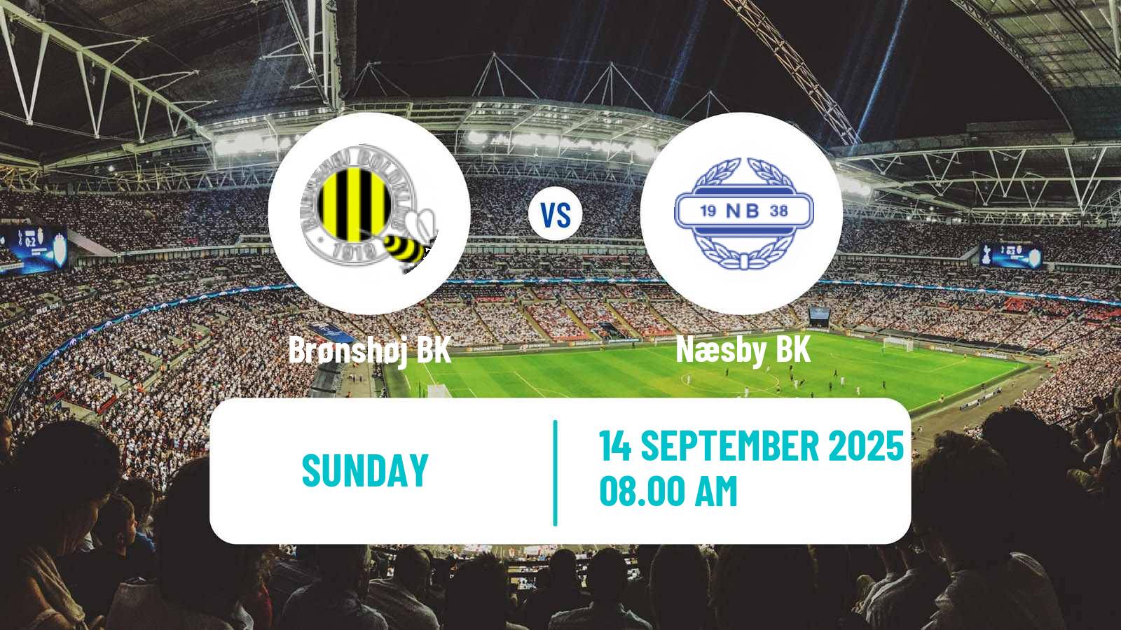 Soccer Danish 3 Division Brønshøj BK - Næsby