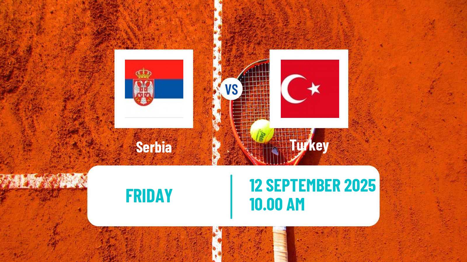 Tennis Davis Cup World Group I Teams Serbia - Turkey