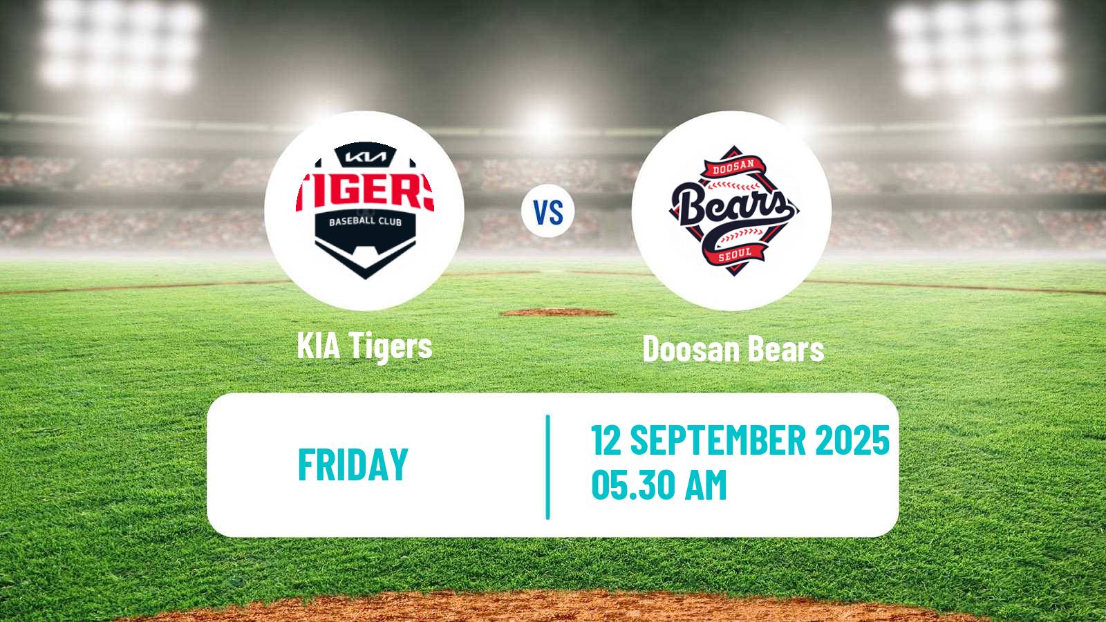 Baseball KBO KIA Tigers - Doosan Bears
