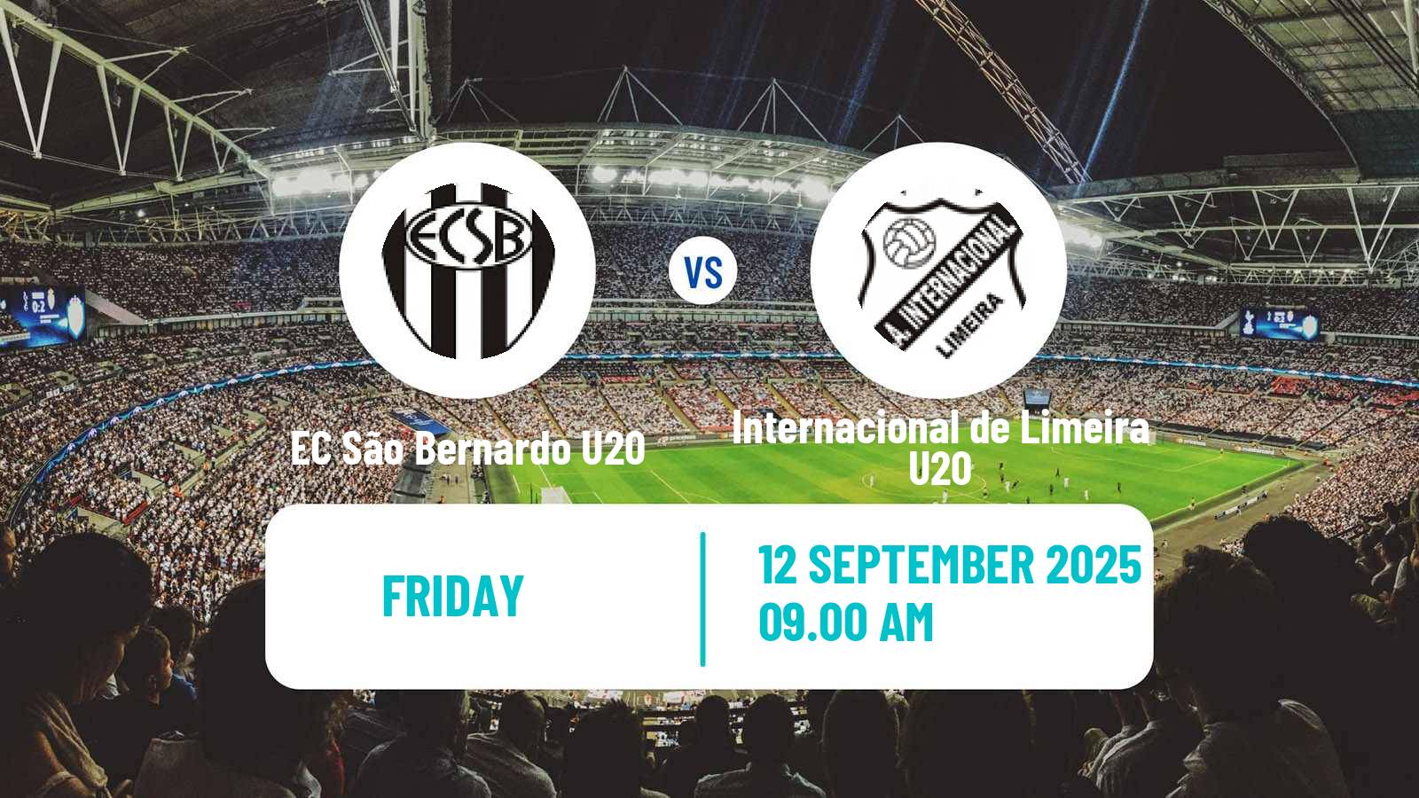 Soccer Brazilian Paulista U20 EC São Bernardo U20 - Internacional de Limeira U20