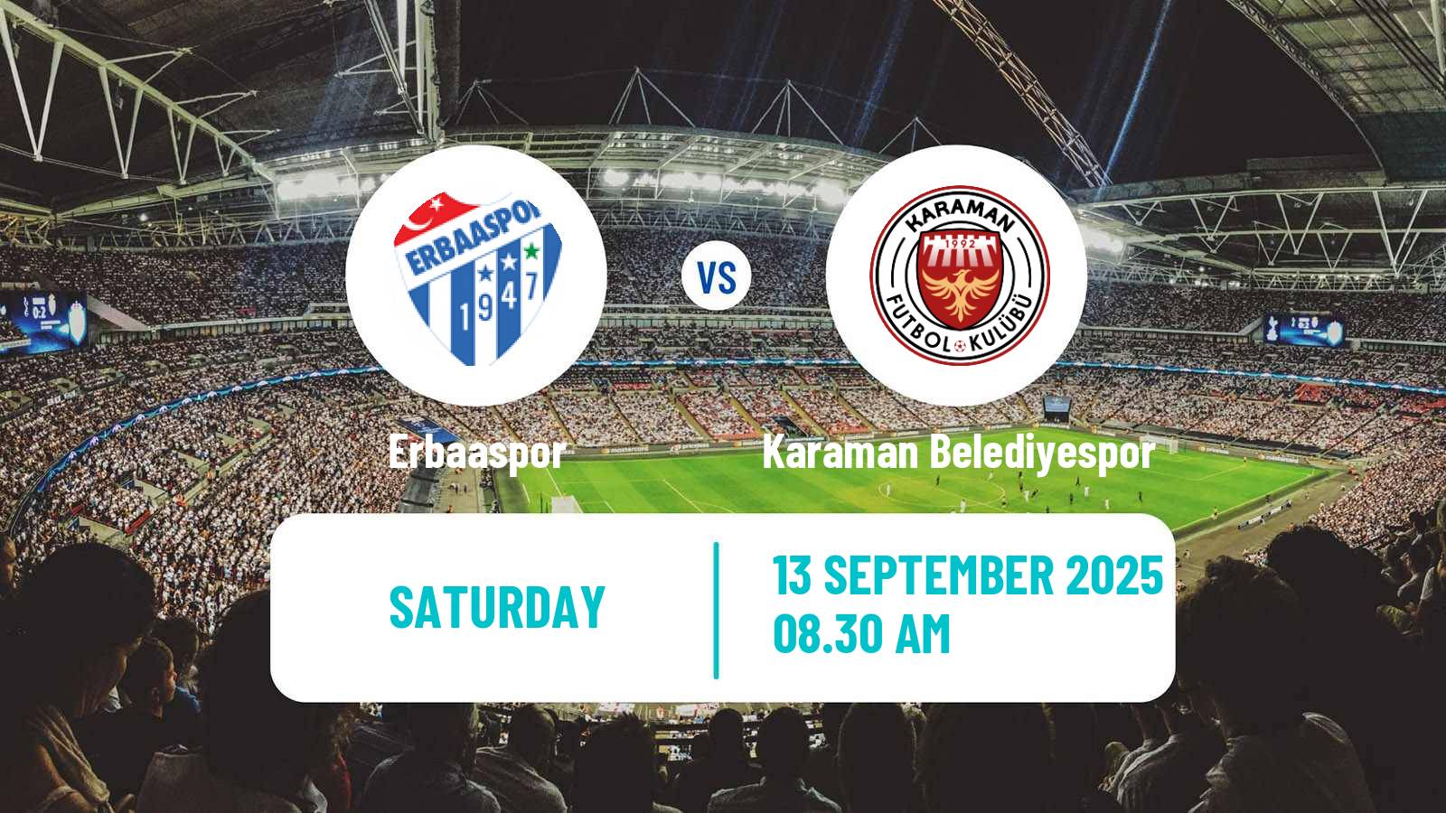 Soccer Turkish Second League White Group Erbaaspor - Karaman Belediyespor
