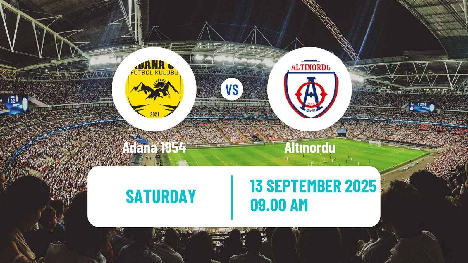 Soccer Turkish Second League White Group Adana 1954 - Altınordu
