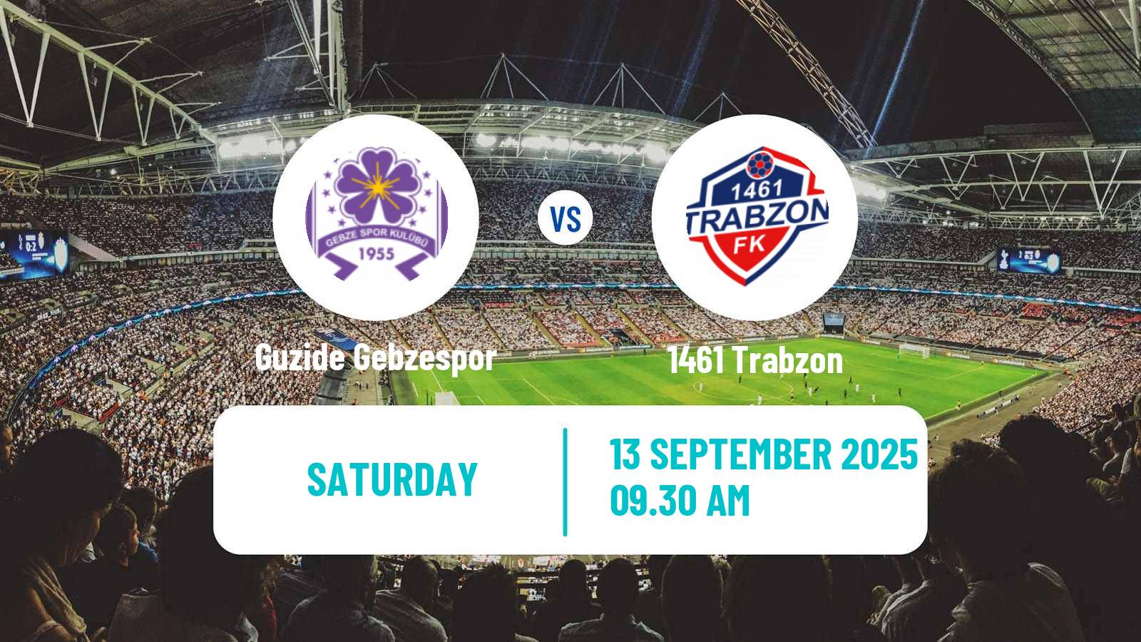 Soccer Turkish Second League Red Group Guzide Gebzespor - 1461 Trabzon