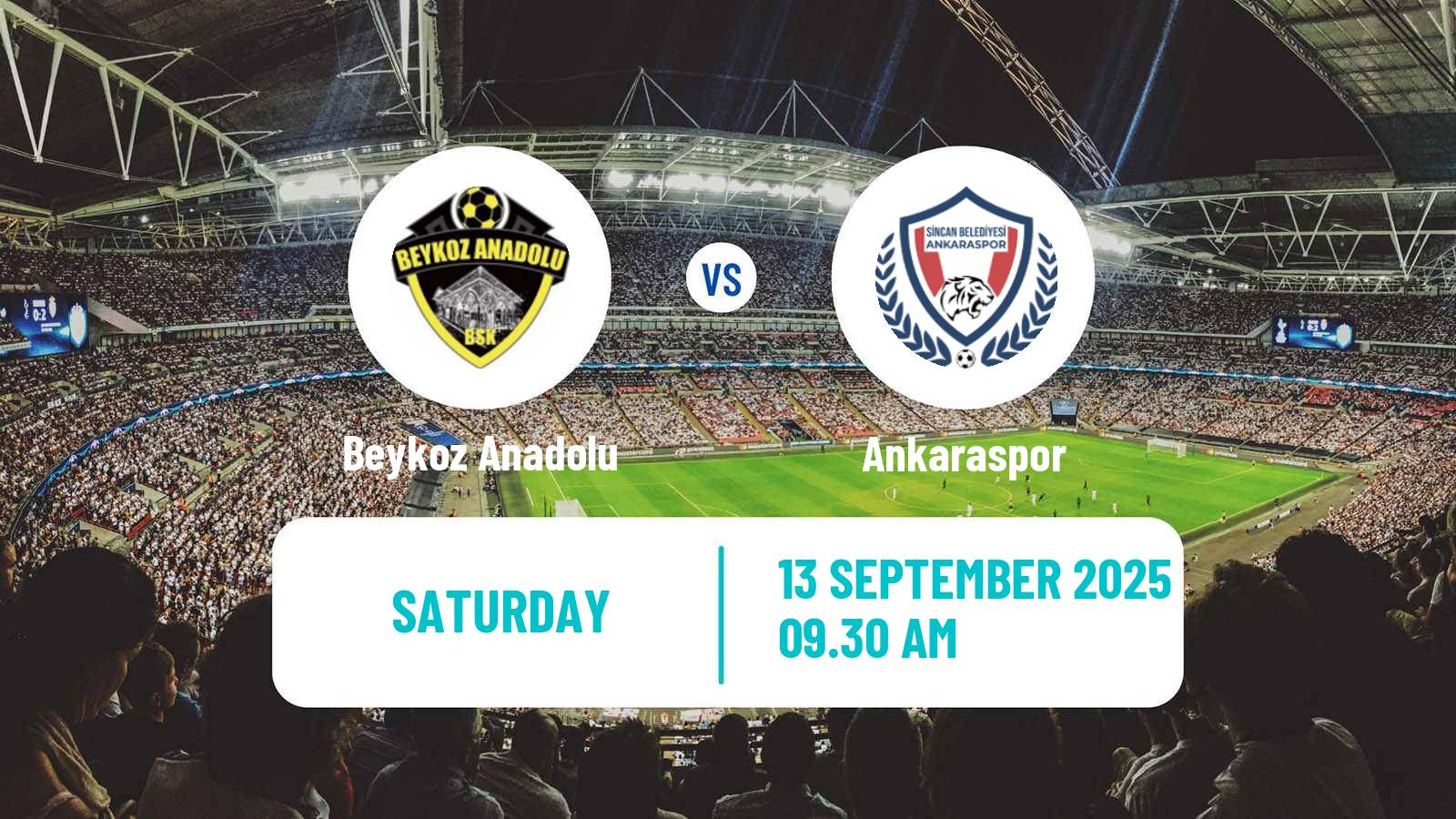 Soccer Turkish Second League White Group Beykoz Anadolu - Ankaraspor