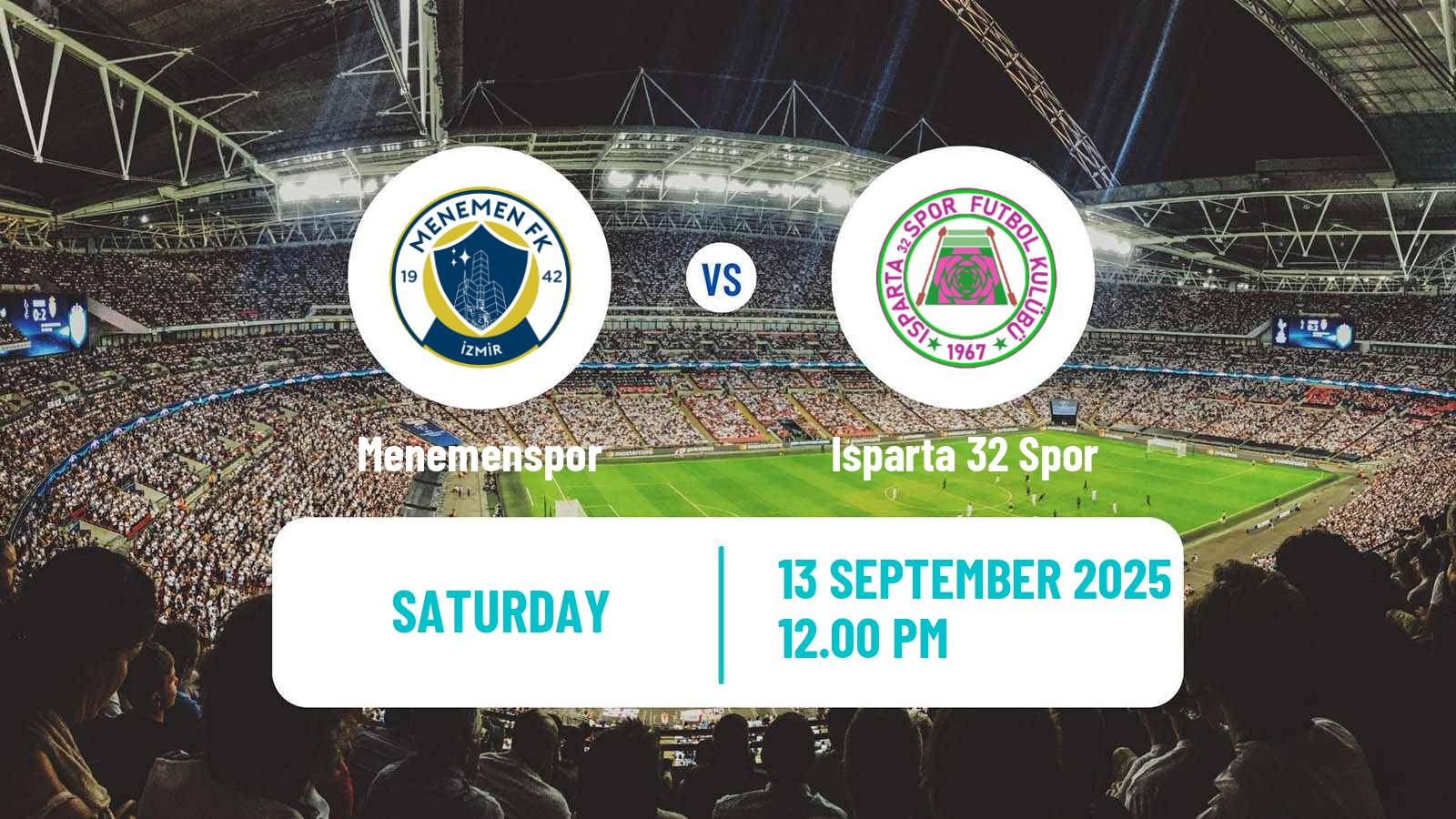 Soccer Turkish Second League Red Group Menemenspor - Isparta 32 Spor