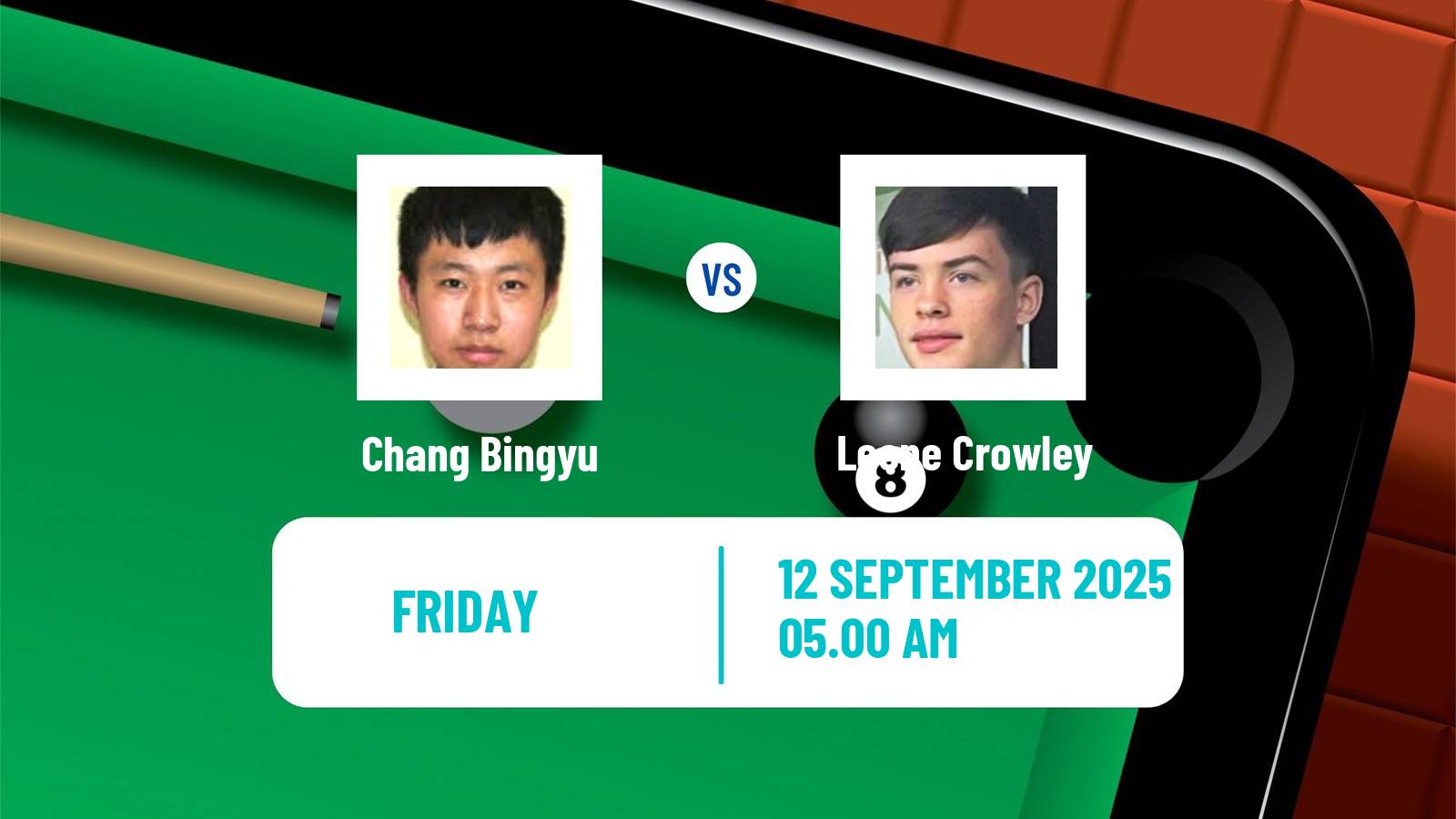 Snooker English Open Chang Bingyu - Leone Crowley