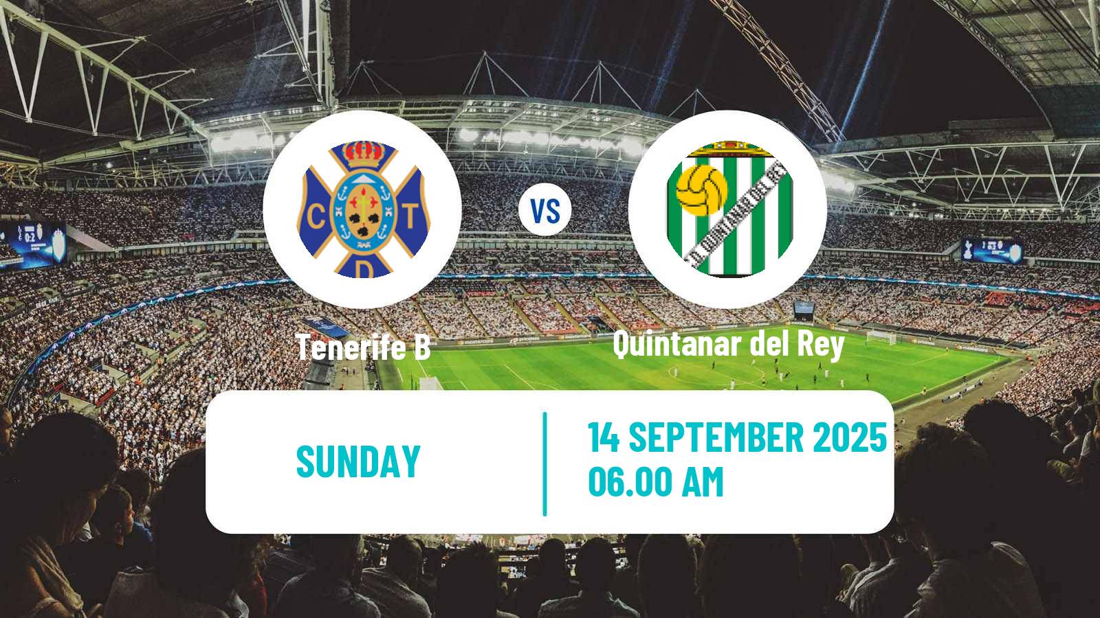 Soccer Spanish Segunda RFEF - Group 5 Tenerife B - Quintanar del Rey