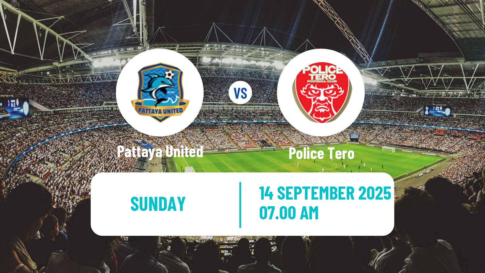 Soccer Thai League 2 Pattaya United - Police Tero
