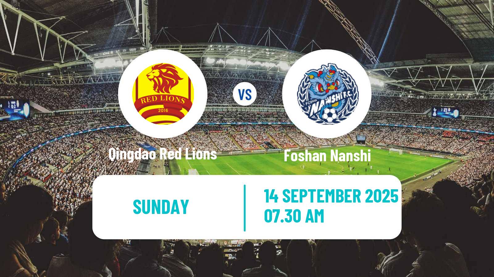 Soccer Chinese Jia League Qingdao Red Lions - Foshan Nanshi