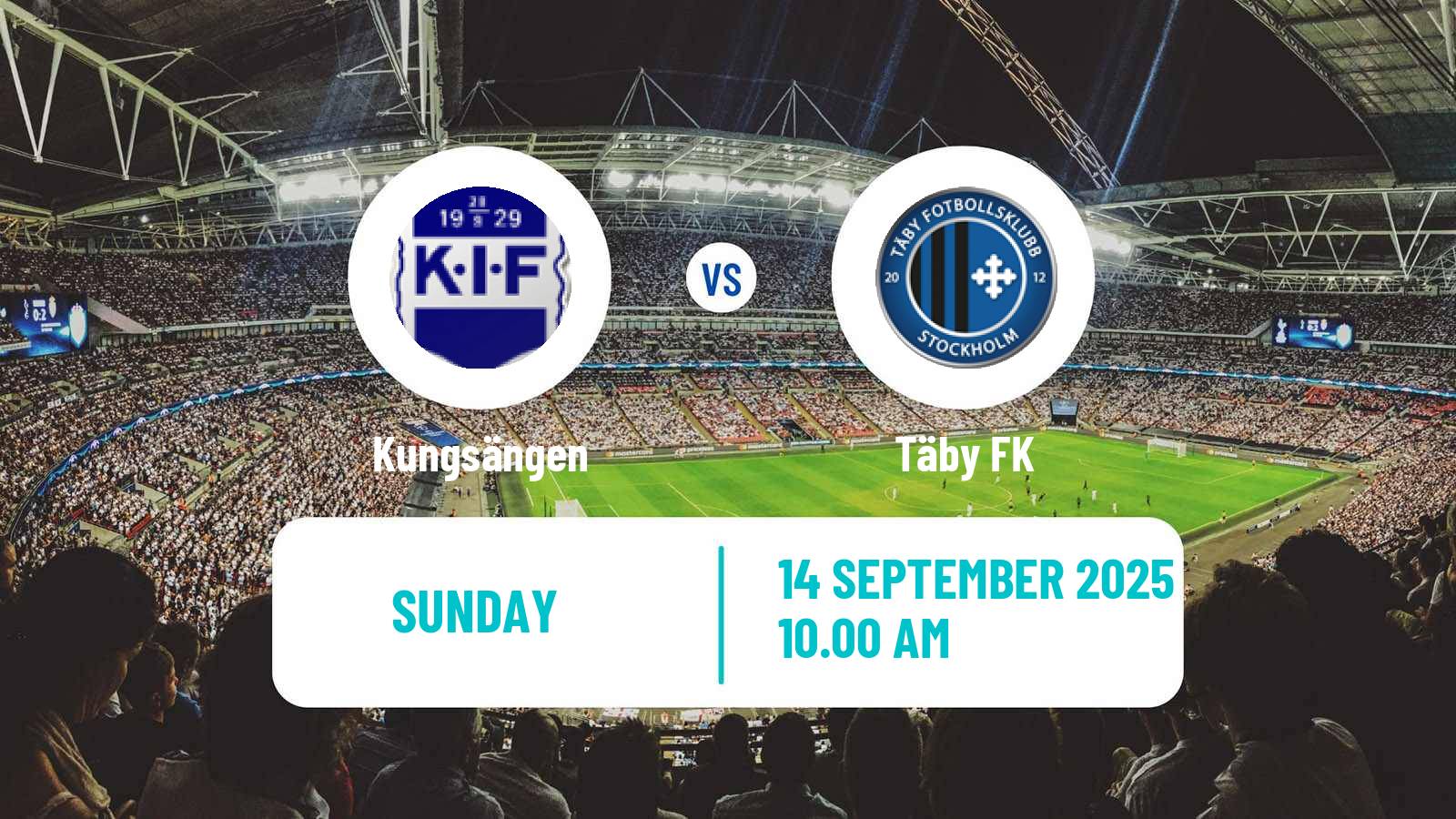Soccer Swedish Division 2 - Norra Svealand Kungsängen - Täby