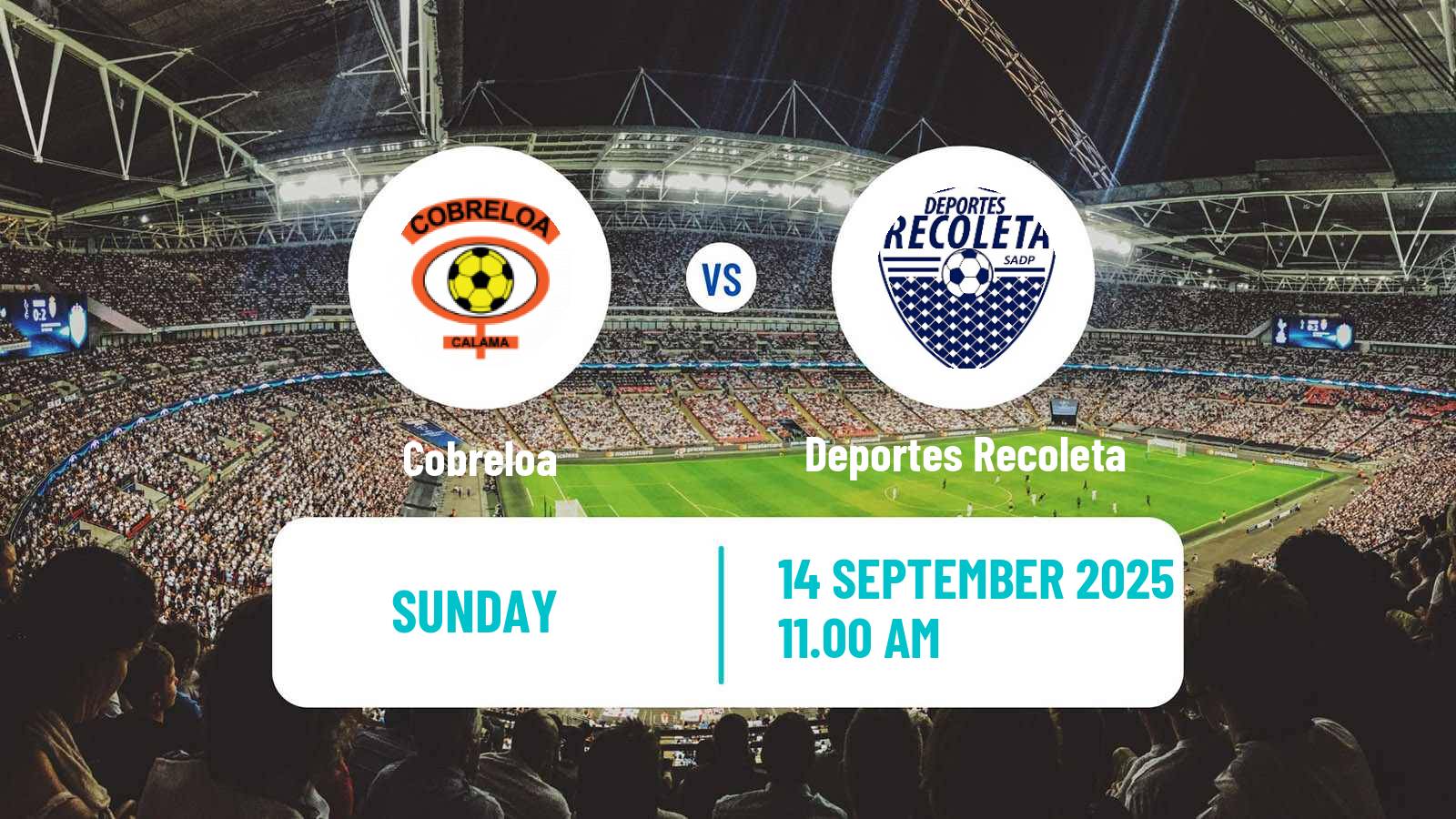 Soccer Chilean Primera B Cobreloa - Deportes Recoleta