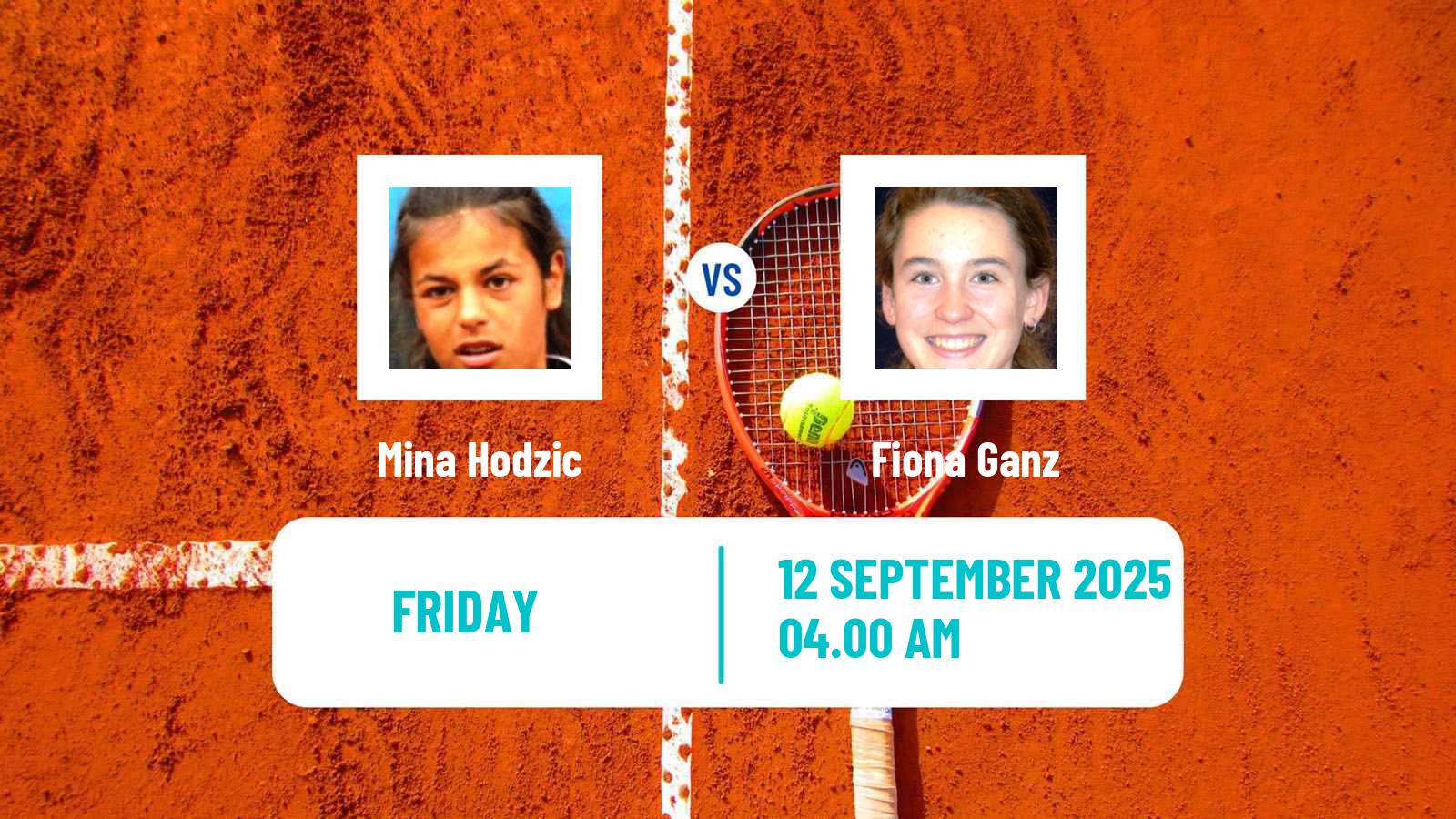 Tennis ITF W15 Dijon Women Mina Hodzic - Fiona Ganz