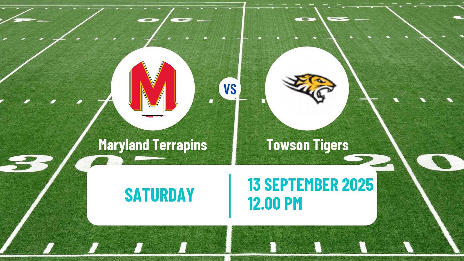 American football NCAA College Football Maryland Terrapins - Towson Tigers