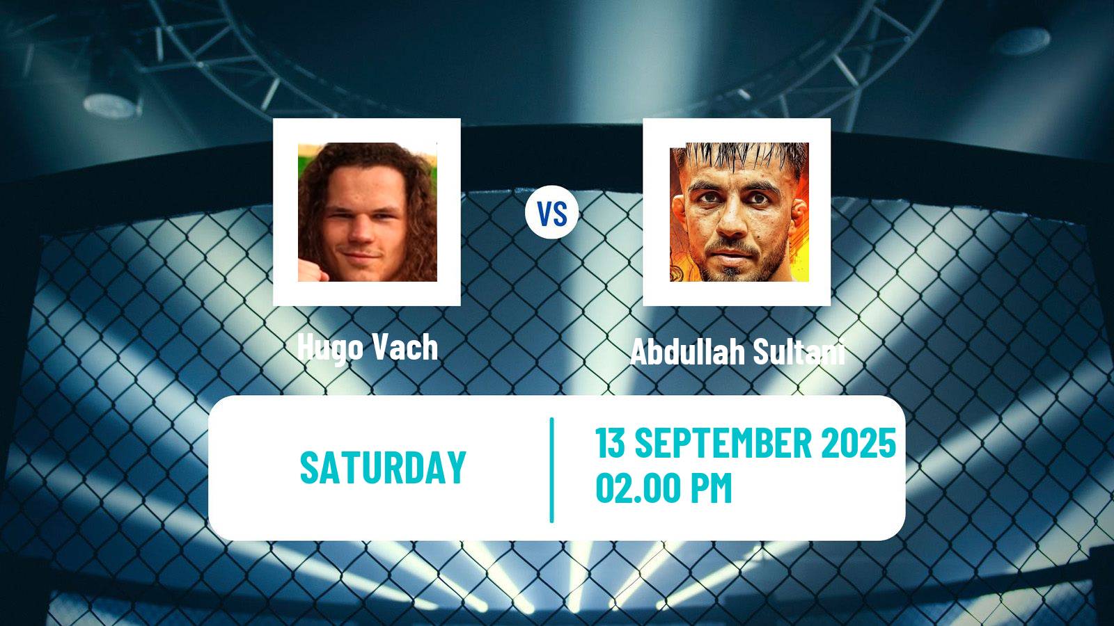 MMA Featherweight Oktagon Men Hugo Vach - Abdullah Sultani