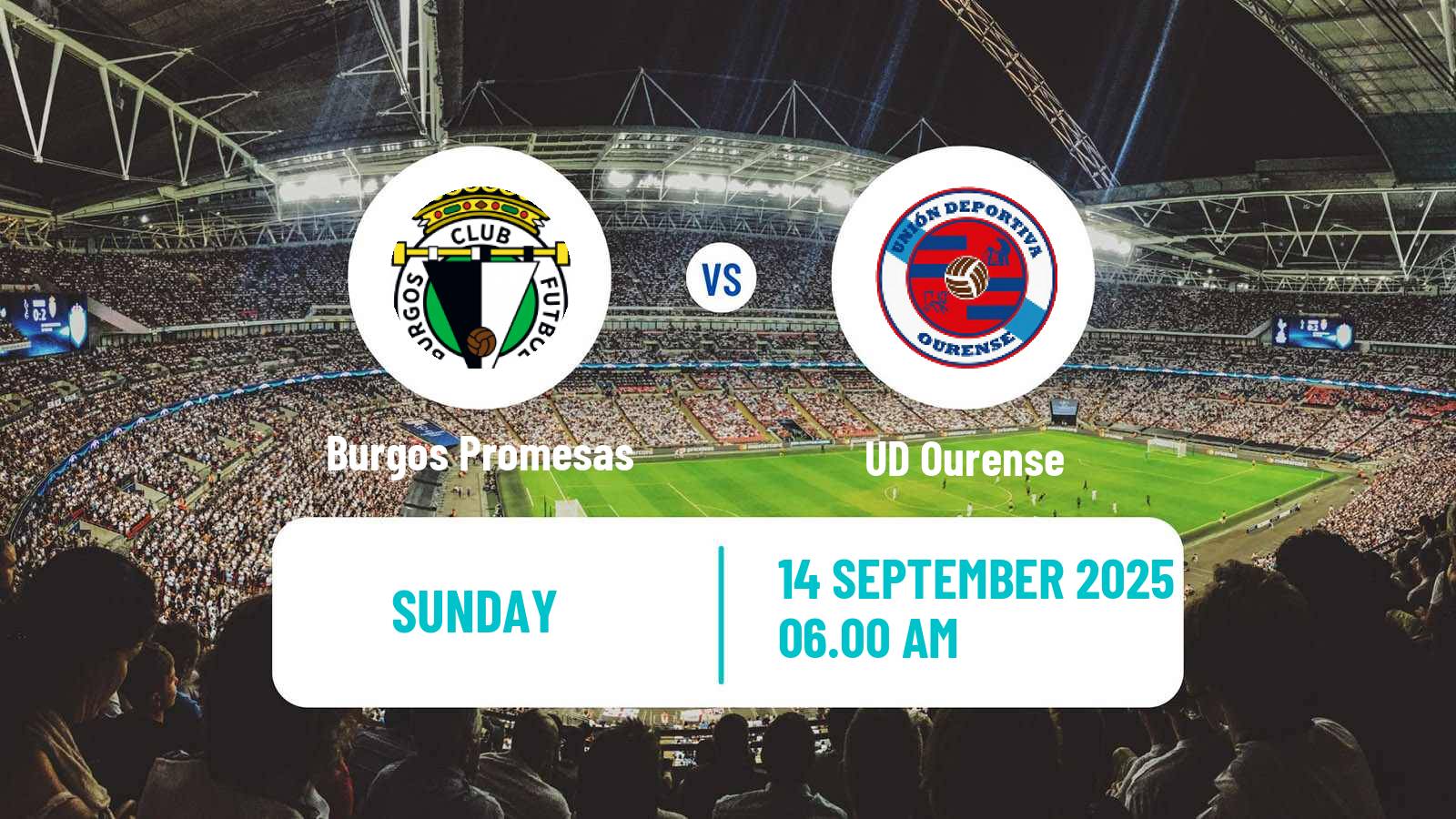 Soccer Spanish Segunda RFEF - Group 1 Burgos Promesas - UD Ourense
