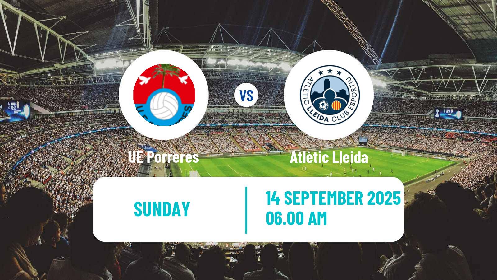 Soccer Spanish Segunda RFEF - Group 3 Porreres - Atlètic Lleida