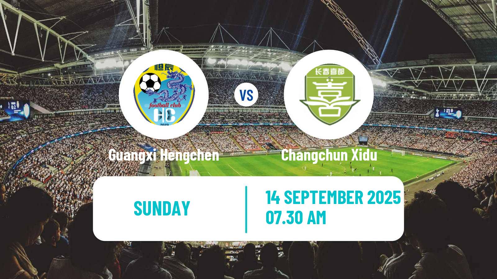 Soccer Chinese Yi League Guangxi Hengchen - Changchun Xidu