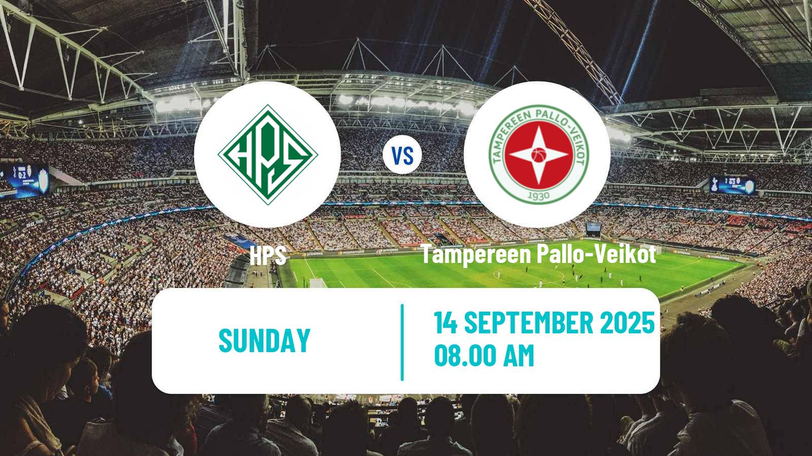 Soccer Finnish Kakkonen Group B HPS - Tampereen Pallo-Veikot