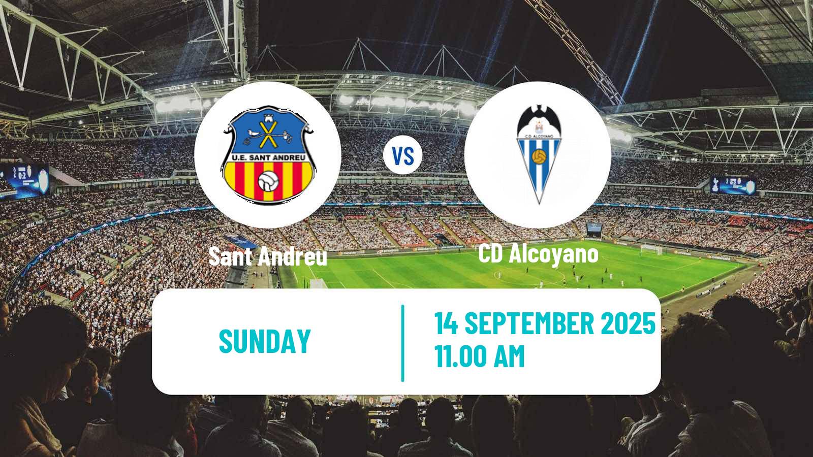 Soccer Spanish Segunda RFEF - Group 3 Sant Andreu - Alcoyano