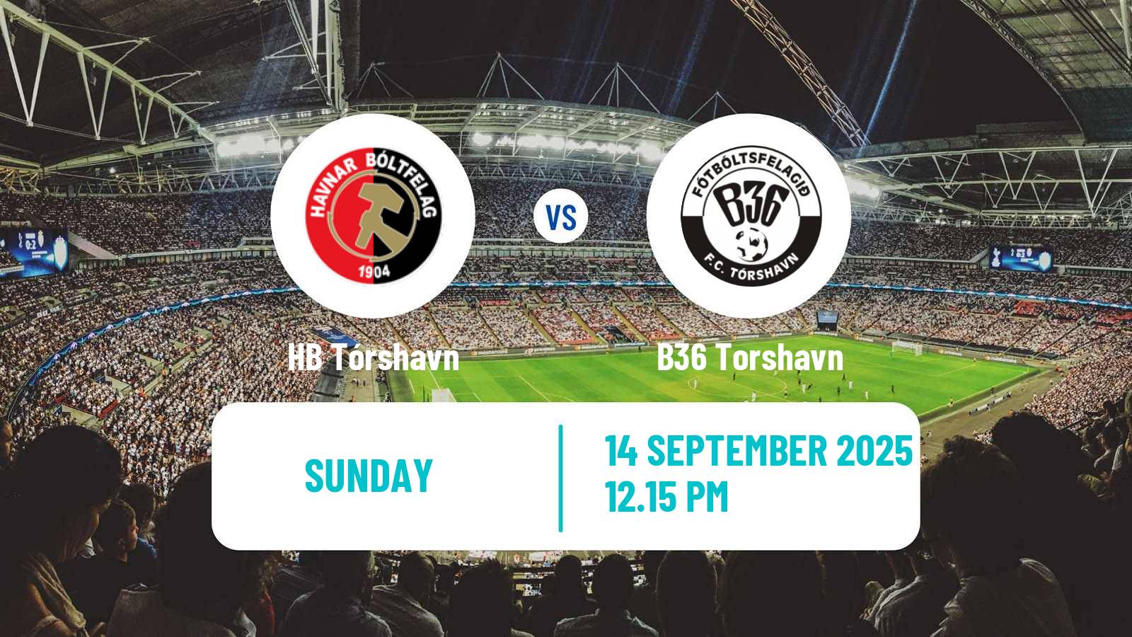 Soccer Faroe Islands Premier League HB Tórshavn - B36 Torshavn