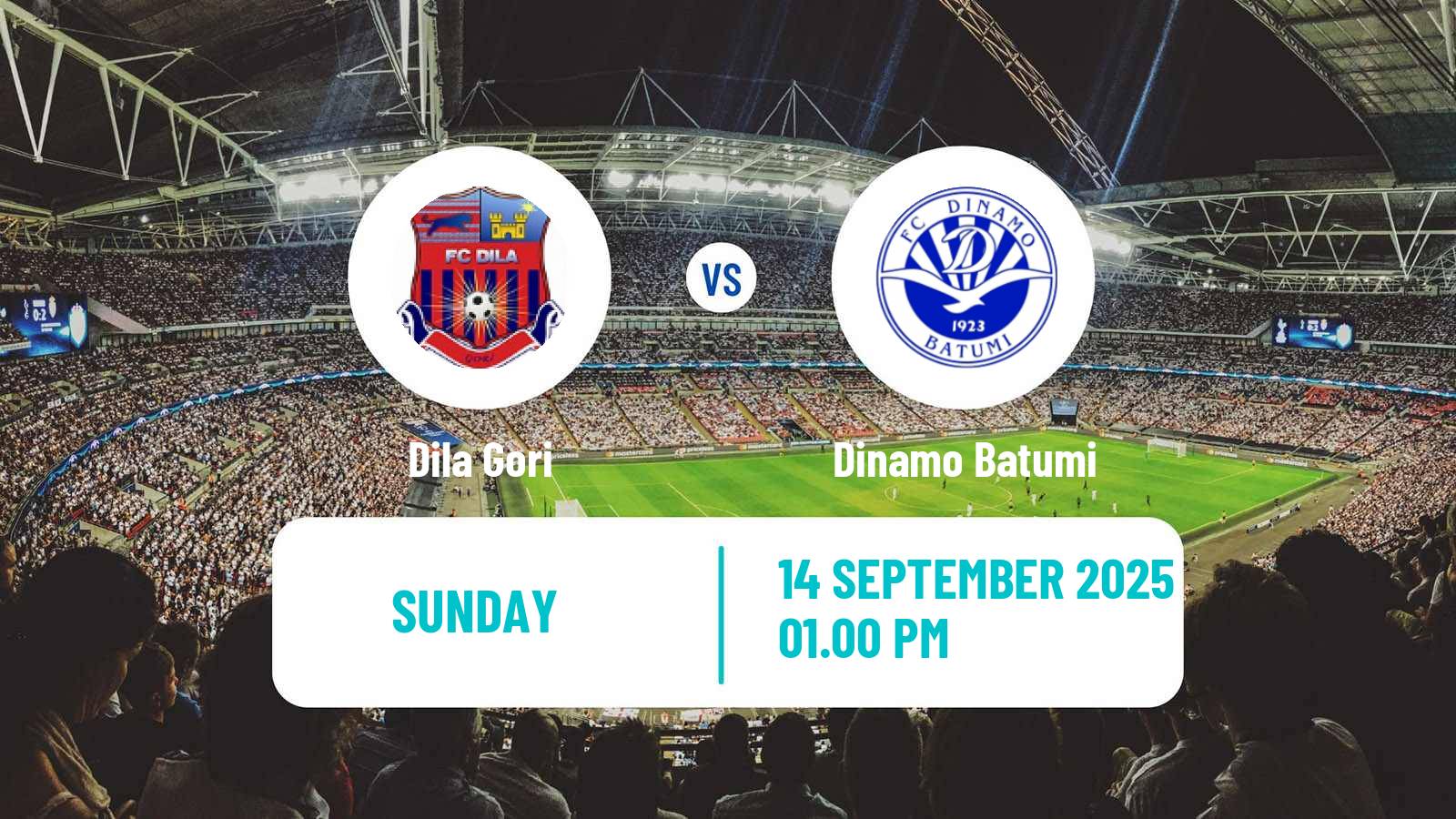 Soccer Georgian Erovnuli Liga Dila Gori - Dinamo Batumi