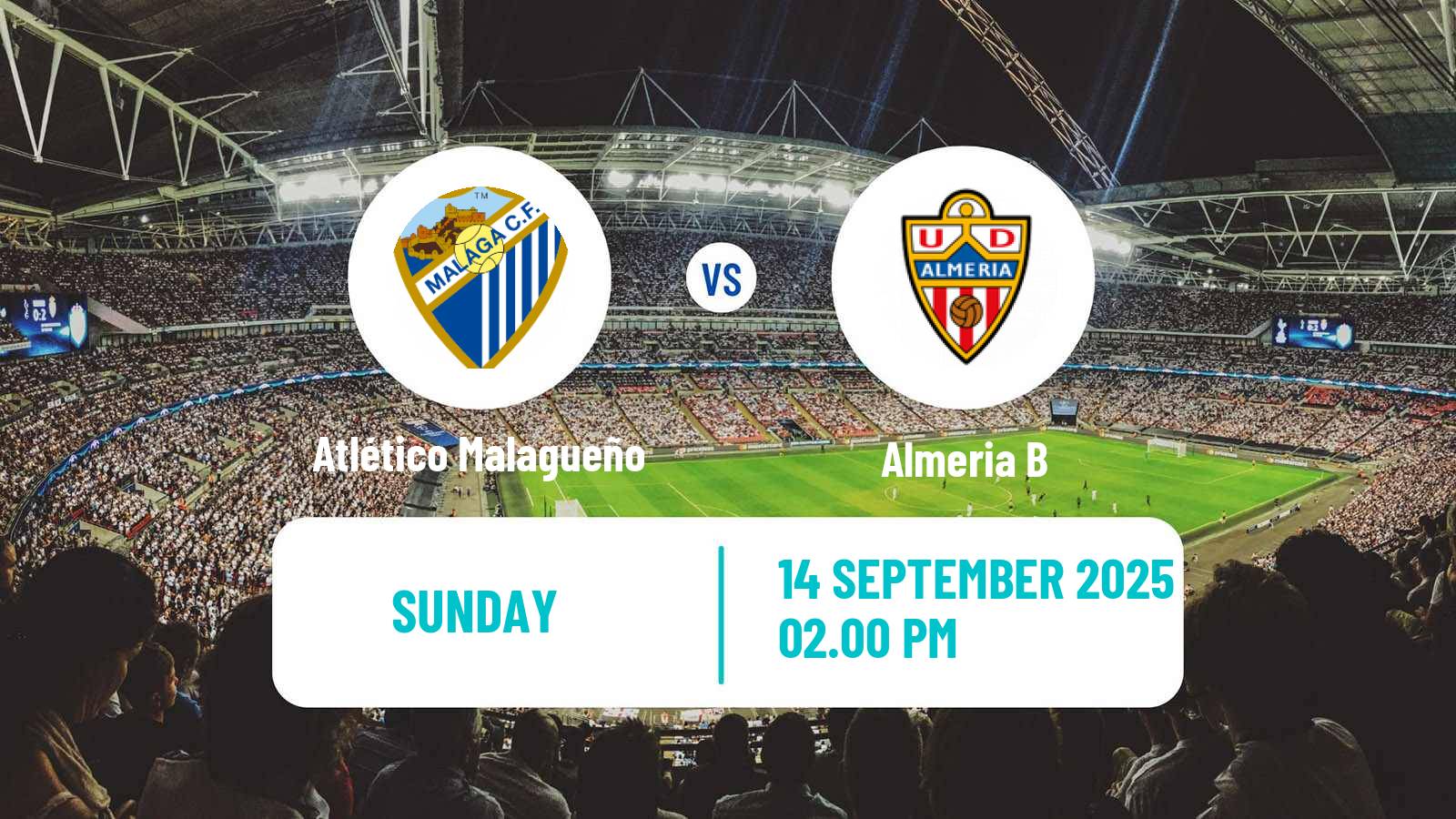 Soccer Spanish Segunda RFEF - Group 4 Atlético Malagueño - Almeria B