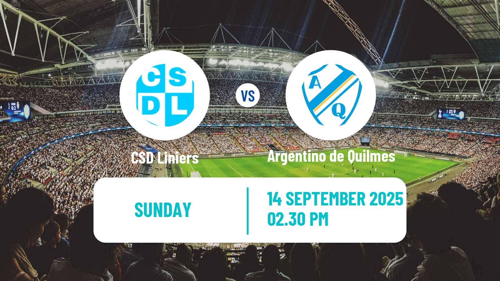 Soccer Argentinian Primera B Liniers - Argentino de Quilmes