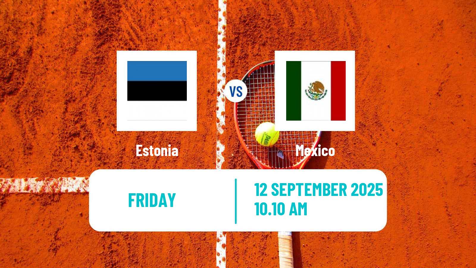 Tennis Davis Cup World Group II Teams Estonia - Mexico