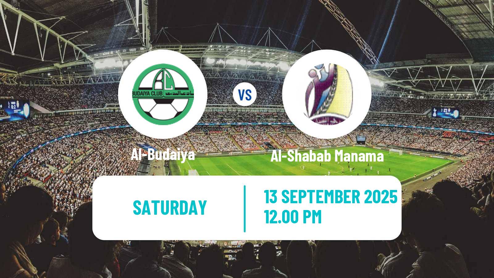 Soccer Bahraini Premier League Al-Budaiya - Al-Shabab Manama