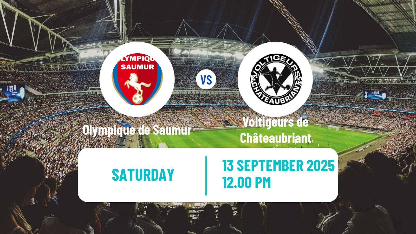 Soccer French National 2 - Group A Olympique de Saumur - Voltigeurs de Châteaubriant