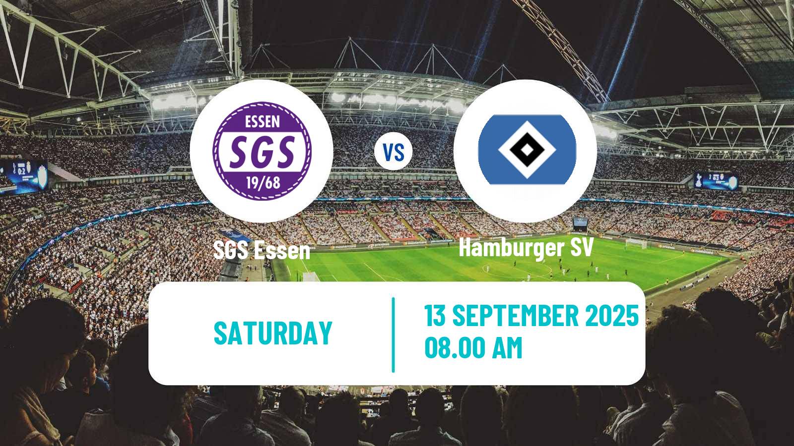 Soccer German Bundesliga Women SGS Essen - Hamburger SV