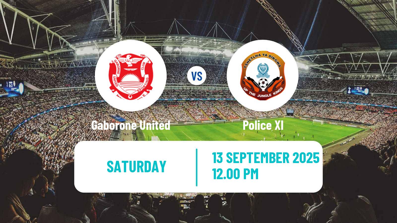Soccer Botswana Premier League Gaborone United - Police XI