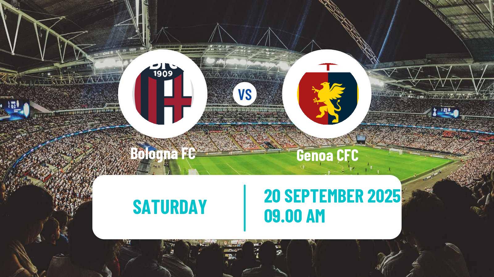 Soccer Italian Serie A Bologna - Genoa