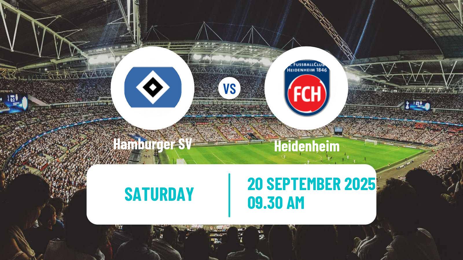 Soccer German Bundesliga Hamburger SV - Heidenheim