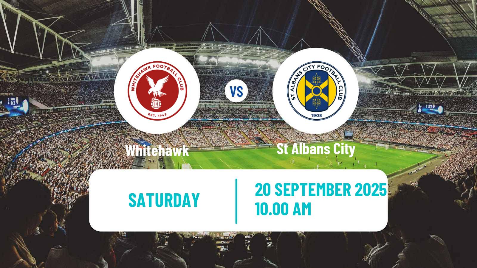 Soccer English Isthmian League Premier Division Whitehawk - St Albans City