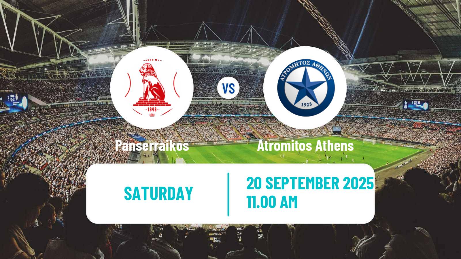 Soccer Greek Super League Panserraikos - Atromitos Athens