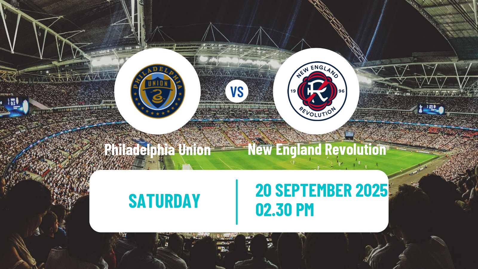 Soccer MLS Philadelphia Union - New England Revolution