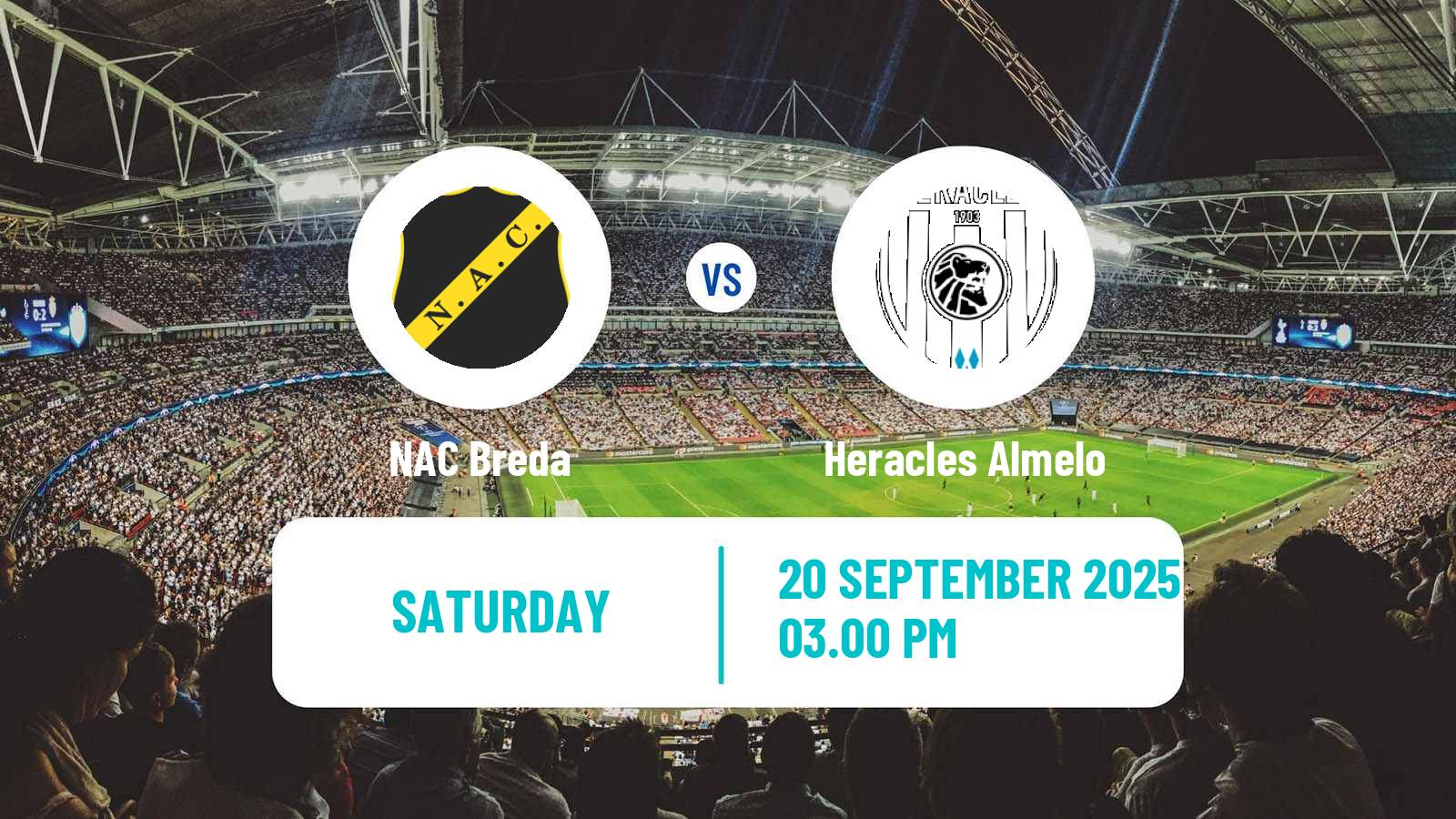 Soccer Dutch Eredivisie NAC Breda - Heracles Almelo