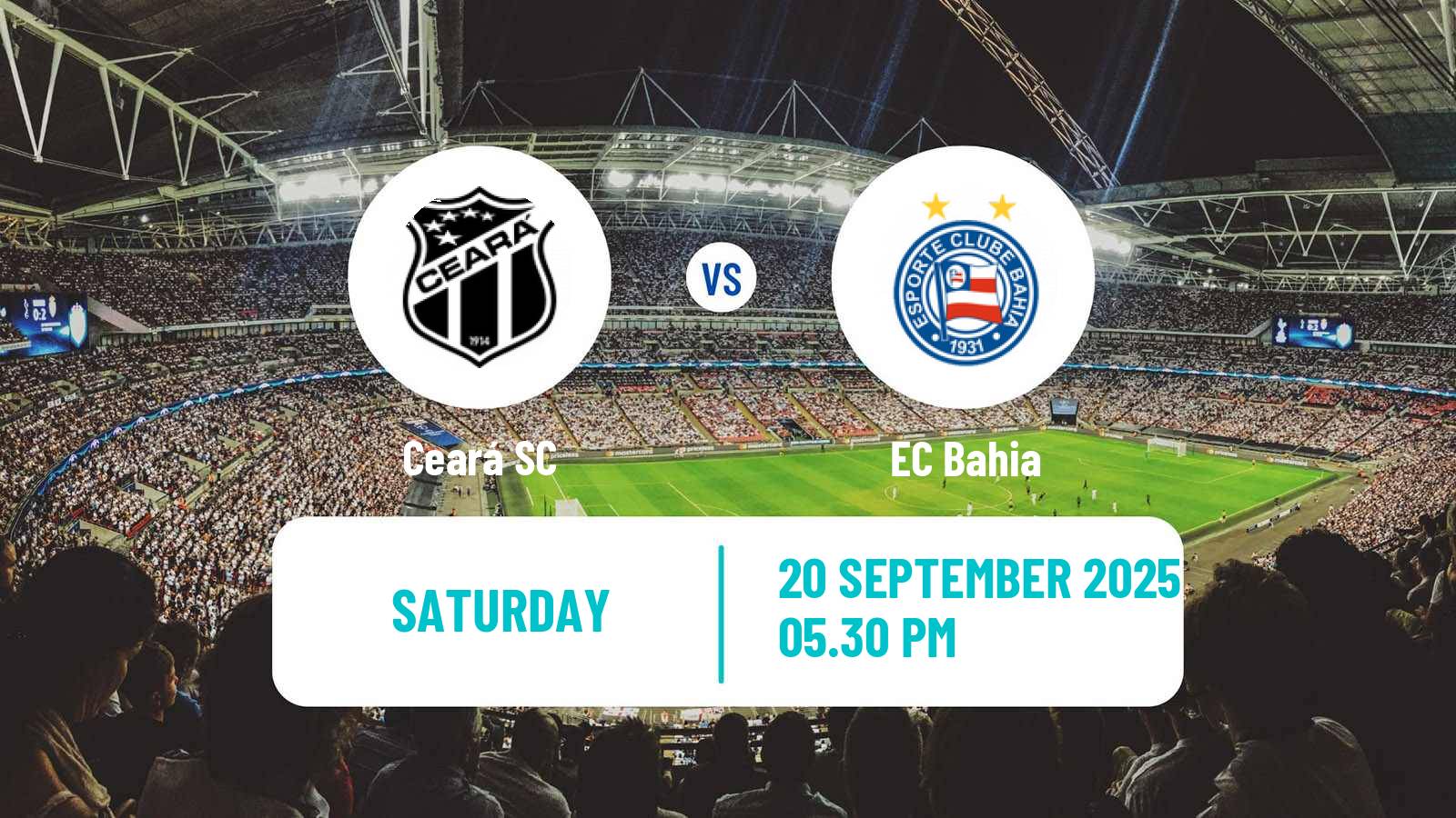 Soccer Brazilian Serie A Ceará - Bahia