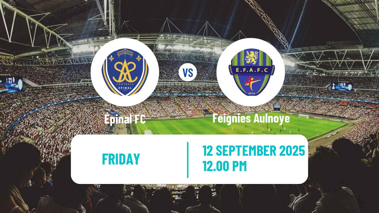 Soccer French National 2 - Group B Épinal - Feignies Aulnoye