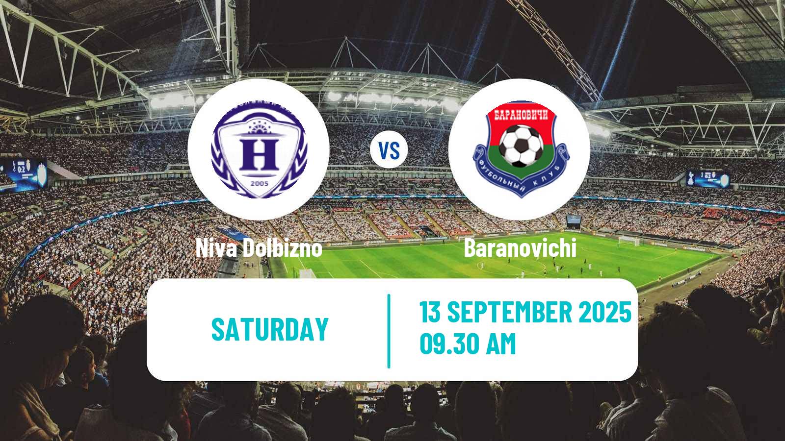 Soccer Belarusian Pershaya Liga Niva Dolbizno - Baranovichi