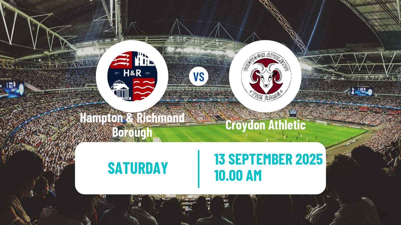 Soccer English FA Cup Hampton & Richmond Borough - Croydon Athletic