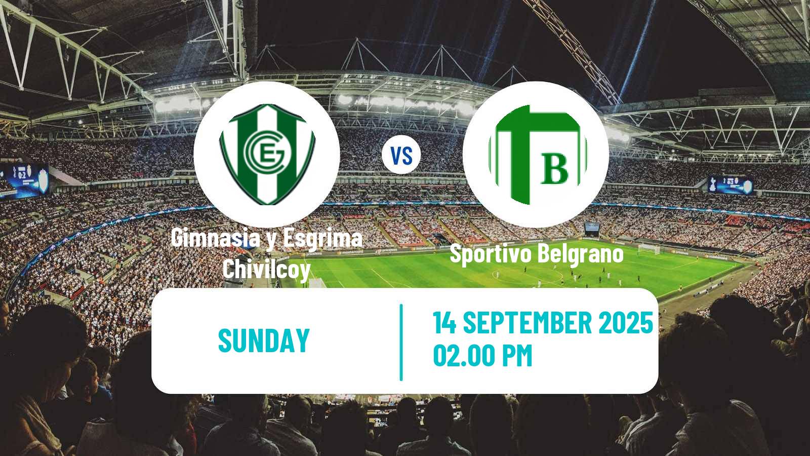 Soccer Argentinian Torneo Federal Gimnasia y Esgrima Chivilcoy - Sportivo Belgrano